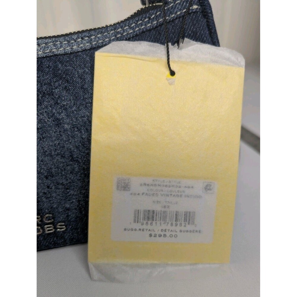 Marc Jacobs, Faded Vintage Indigo Denim Bag, Brand New - Picture 8 of 8